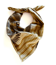 Load image into Gallery viewer, Block Print Silk Cotton Bandana - T.Karn
