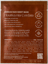 Load image into Gallery viewer, Korean Face Sheet Mask