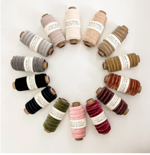 Load image into Gallery viewer, Flax & Twine 3/8" Velvet Ribbon - 30 Yards