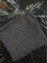 Load image into Gallery viewer, Oats &amp; Rice Traveller Plain Cashmere Scarf in Green Moss
