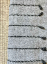 Load image into Gallery viewer, Oats &amp; Rice Seedling Cashmere Scarf in Pewter
