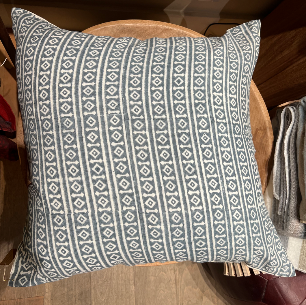Linen Blockprint Pillow