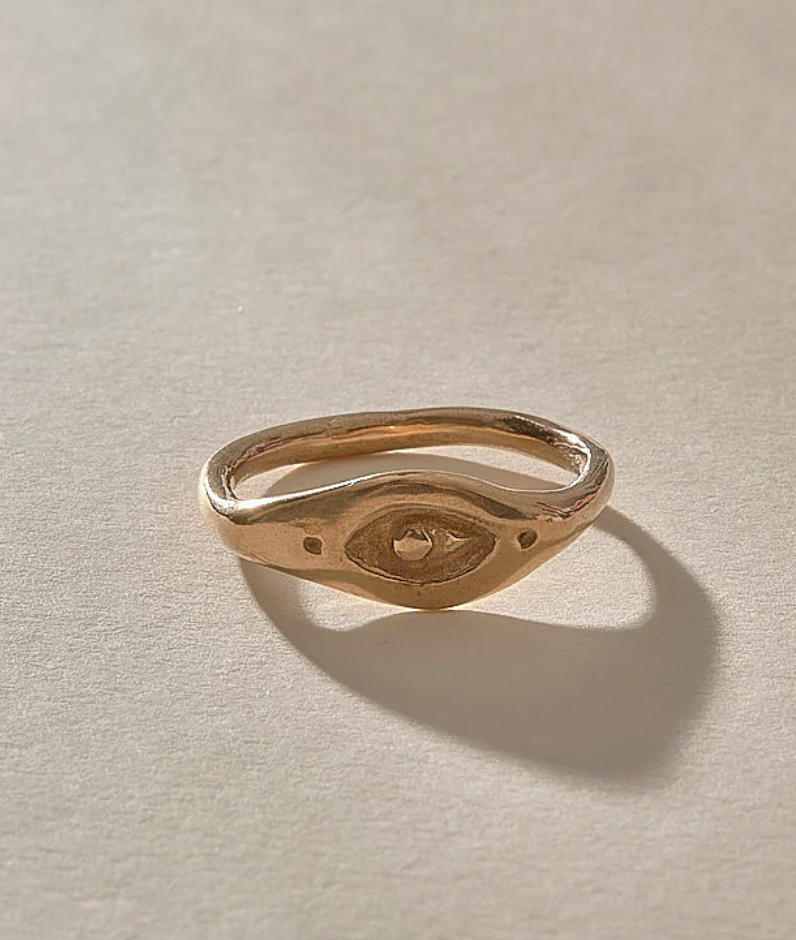 Catori Evil Eye Ring in Bronze