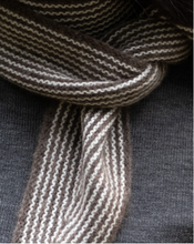 Load image into Gallery viewer, Oats &amp; Rice Ribbed Neck Scarf- Brown
