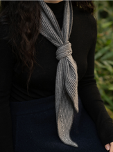 Load image into Gallery viewer, Oats &amp; Rice Ribbed Neck Scarf- Grey
