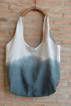 Load image into Gallery viewer, Linen and Leather Hobo
