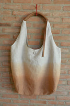 Load image into Gallery viewer, Linen and Leather Hobo
