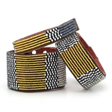 Load image into Gallery viewer, East African Beaded Leather Bracelet - T.Karn Imports
