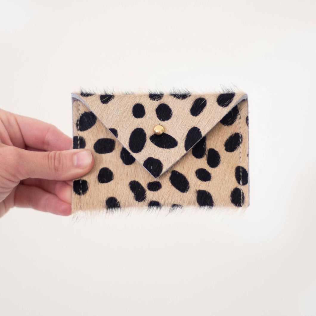 Cheetah Print Card Wallet