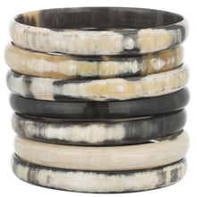 Load image into Gallery viewer, Buffalo Horn Bangle Set
